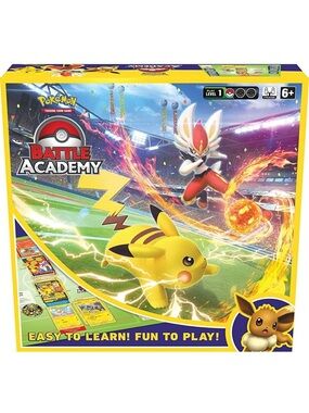 Pokemon Battle Academy Game Box - Yellow, Red, White, Purple